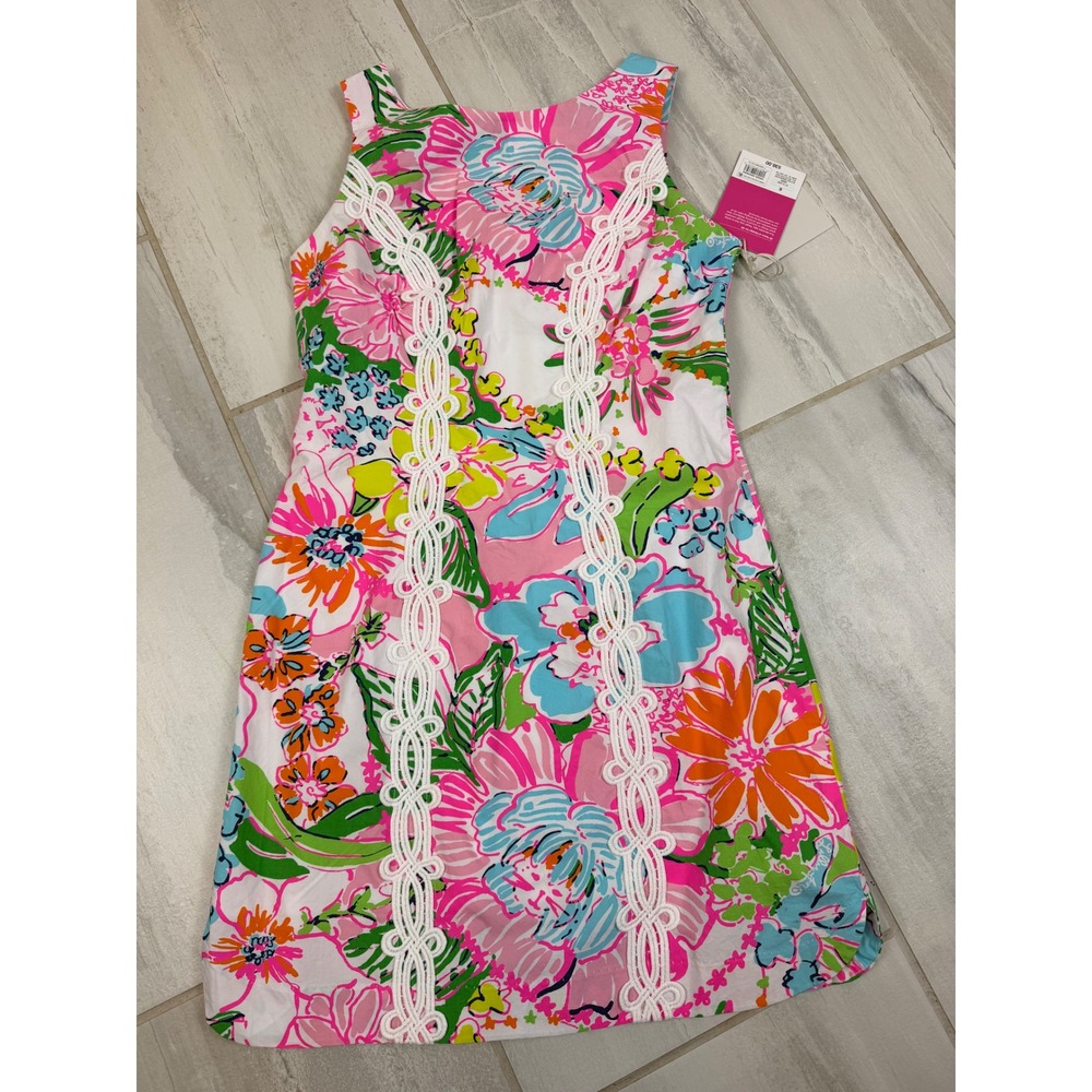 Lilly Pulitzer for Target 20th Anniversary Floral Lace Shift Dress Pink Size 6